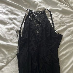 Black maxi dress